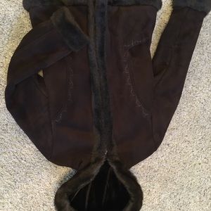 Brown suede jacket